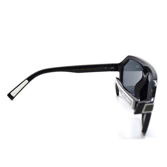 NEW DOLCE & GABBANA DG6176 BLACK DARK GREY POLARIZED SUNGLASSES AUTHENTIC ITALY - Picture 8 of 14